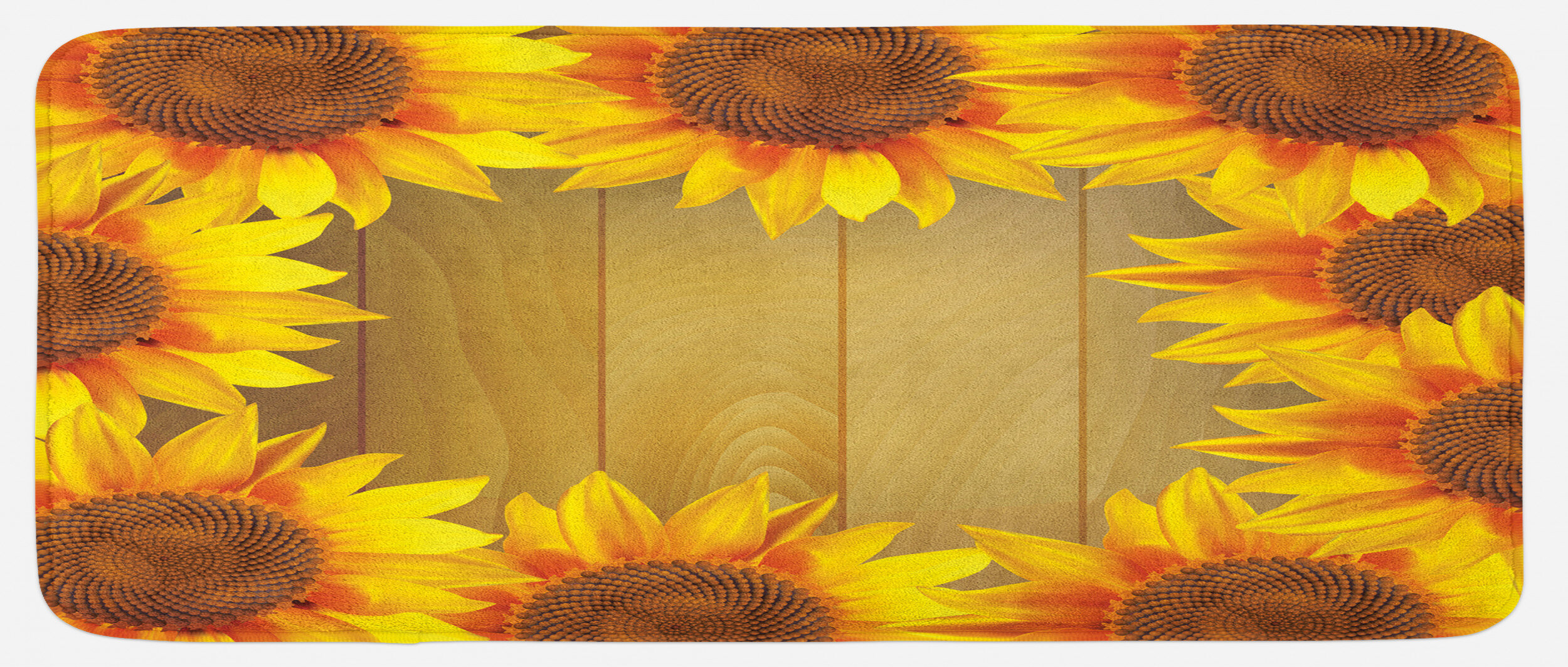 East Urban Home Sunflower Kitchen Mat Wayfair