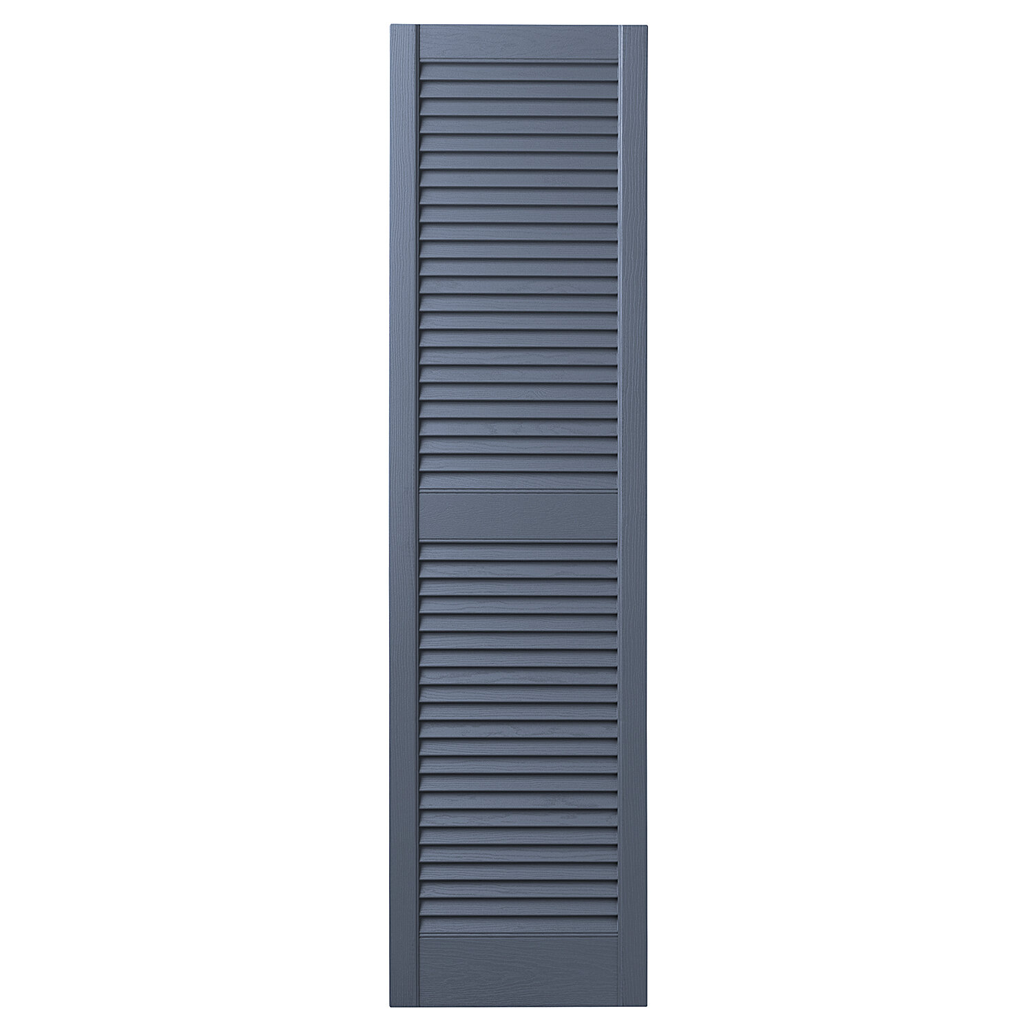 Open Louvered Polypropylene Shutters Pair In Peppercorn X 55 In Ply Gem 15 In 