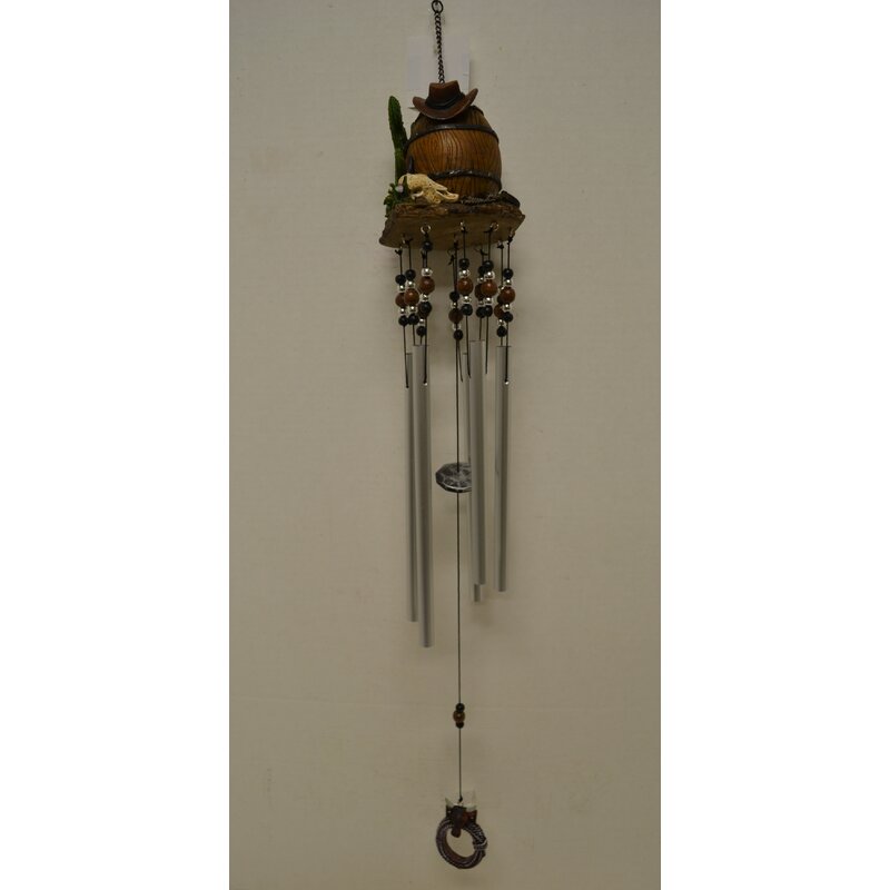 GreatWorldCompany Barrel Poly Resin Western Wind Chime | Wayfair