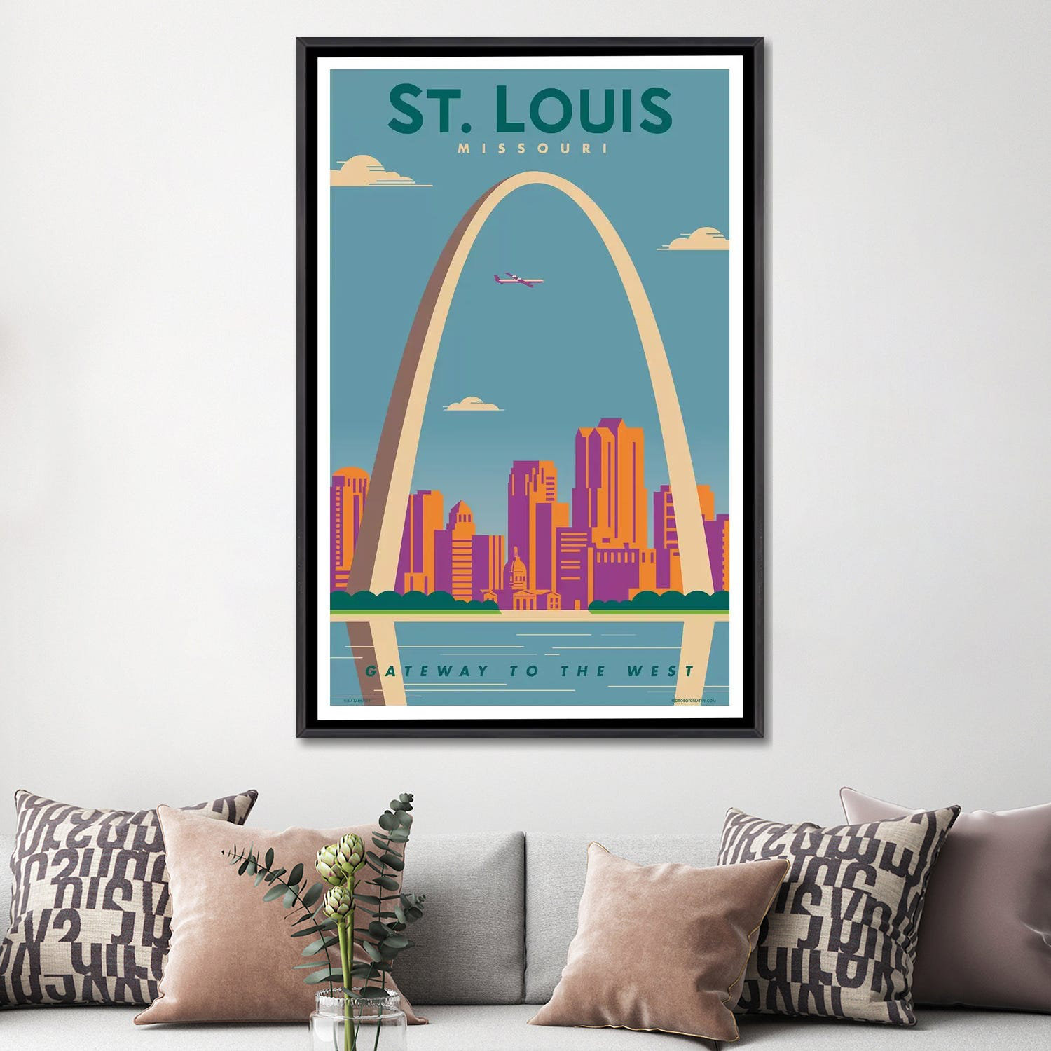 East Urban Home St. Louis Travel Poster by Jim Zahniser - Graphic Art ...