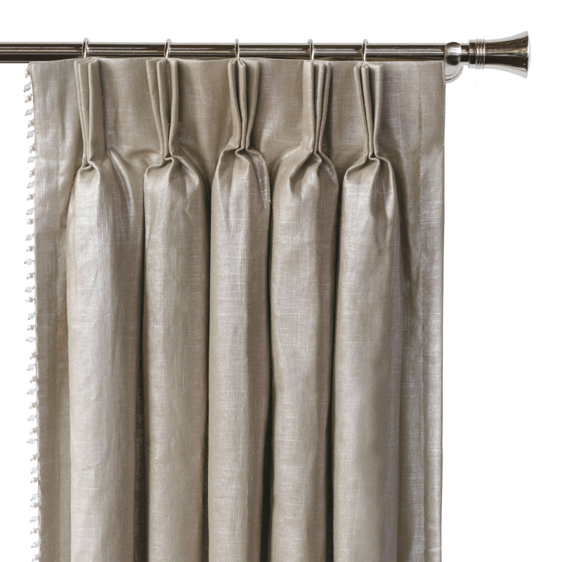 Eastern Accents Isolde Solid Room Darkening Pinch Pleat Single Curtain Panel Wayfair