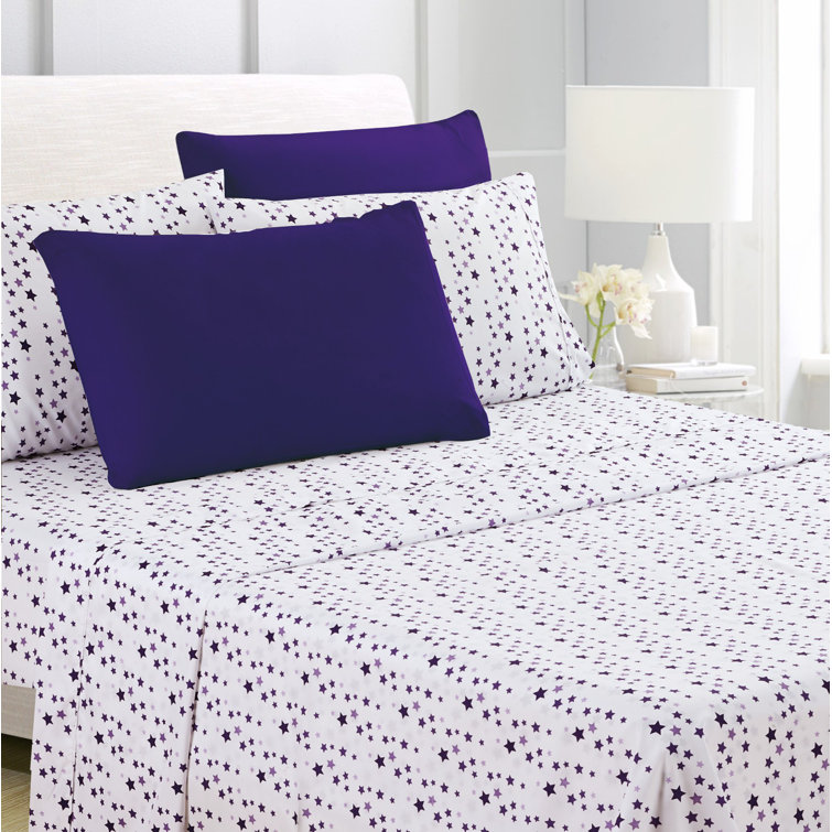 purple pillow sheets