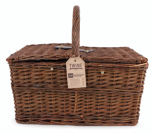 Twine Seaside 20 Piece Cape Cod Wicker Picnic Basket Set Reviews Wayfair