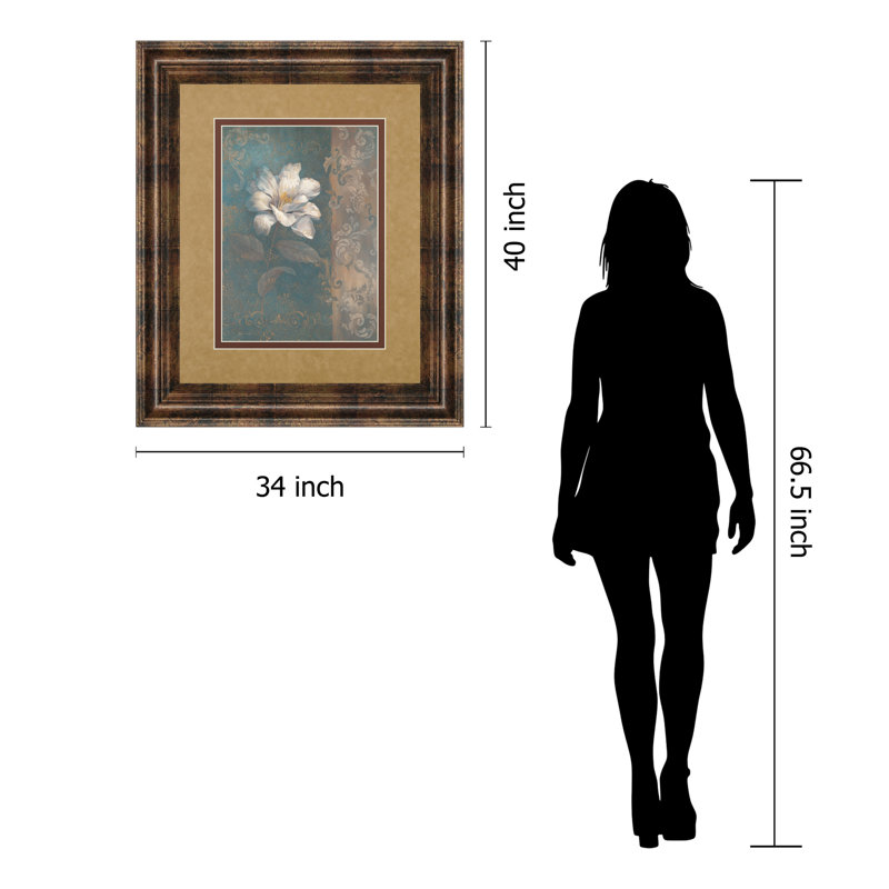 Classyartwholesalers Floral Trans I By Vivian Flasch Framed