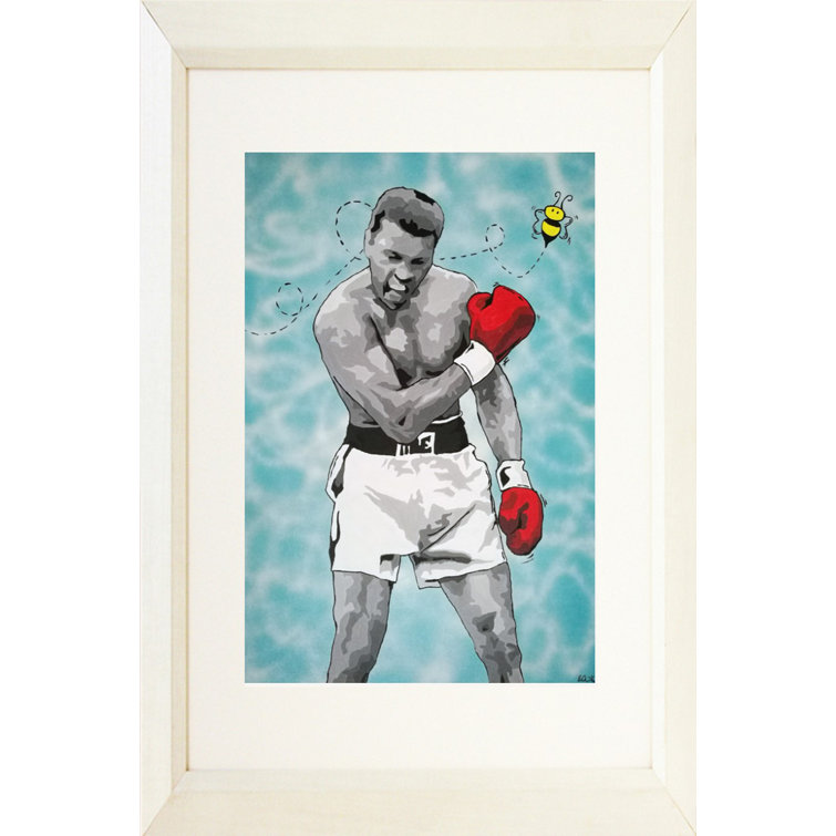 Buy Art For Less Muhammad Ali Boxing Legend Float Like A Butterfly Sting Like A Bee Picture Frame Graphic Art Wayfair