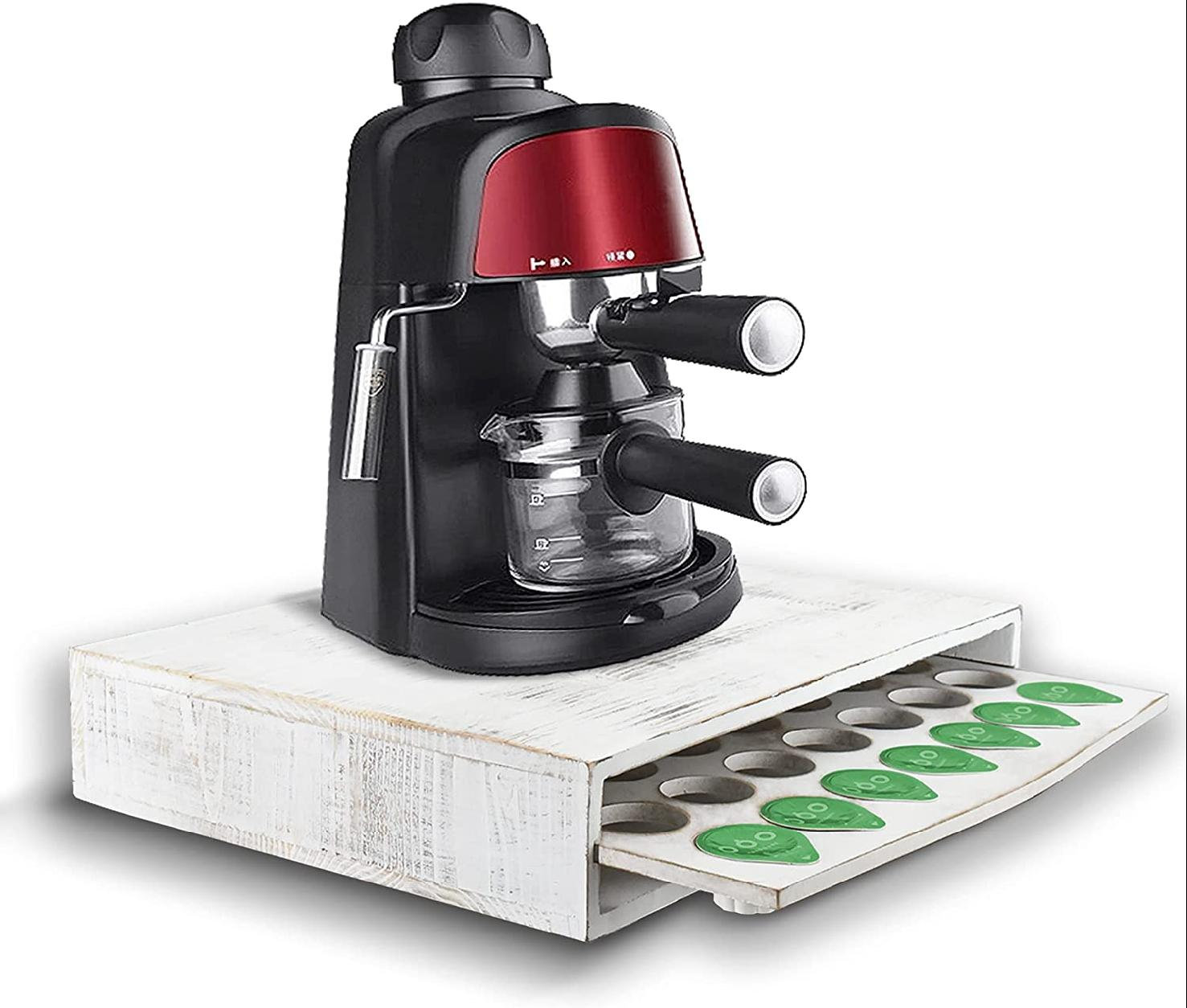 dingqitech Farmhouse Coffee Pod Drawer 