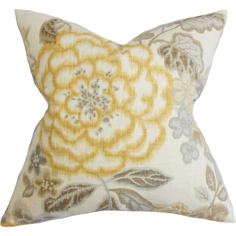 yellow throws and pillows