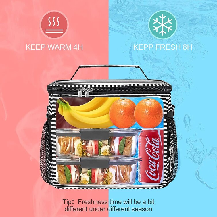 Insulated Lunch Box for Women Men Thermal Cooler Tote Food Lunch Storage Bag