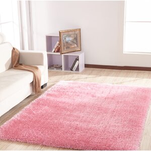 Stenger Hand Tufted Pink Area Rug