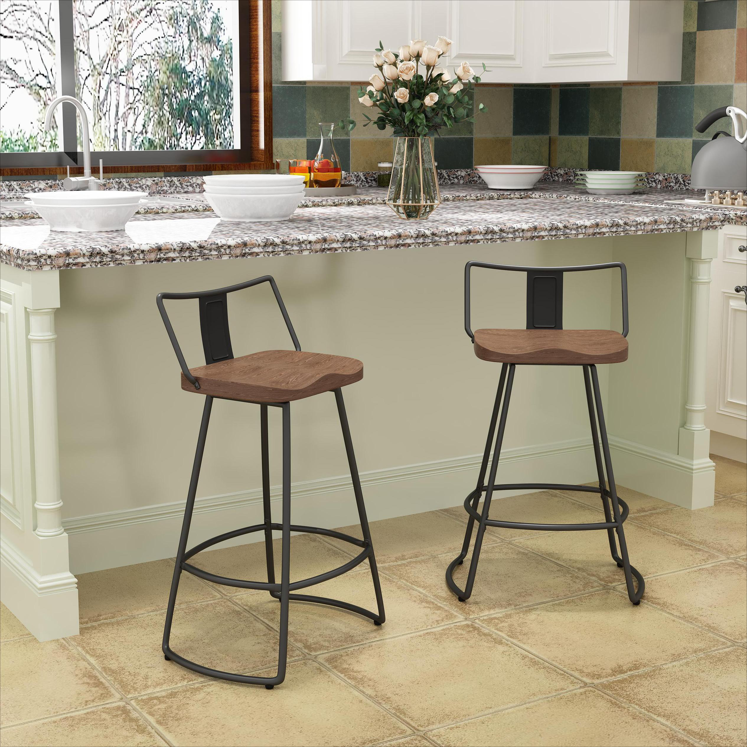 wayfair swivel counter stools with backs