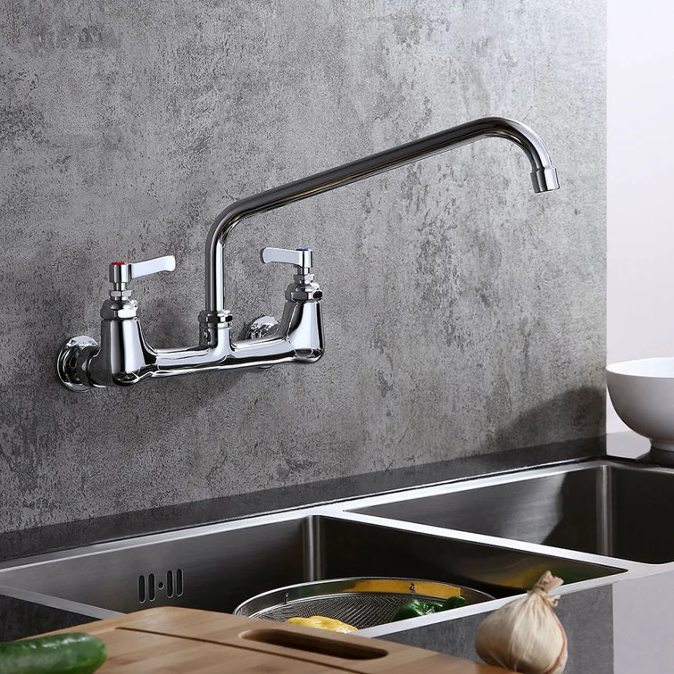 Commercial Wall Mount Kitchen Mixer Tap 12