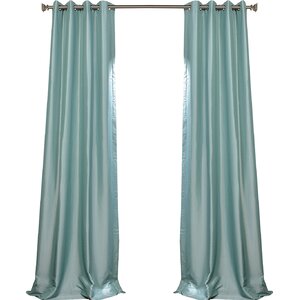 Clancy Solid Blackout Thermal Grommet Single Curtain Panel