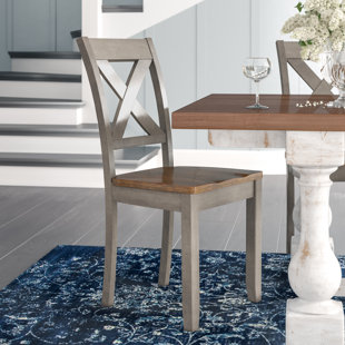 Wonderly Back Side Solid Wood Dining Chair (Set of 2) by August Grove