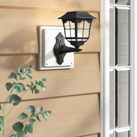 4-Pack Living District Oberon Solar Powered LED Wall Lantern Deals