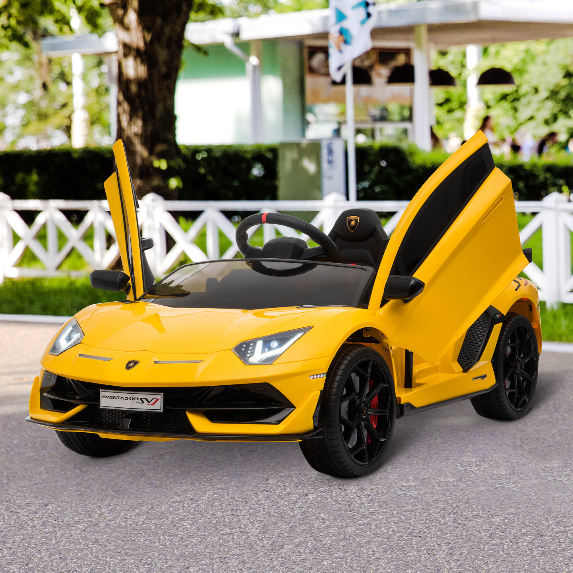 Kinderfahrzeug  Lamborghini Aventador SVJ Kinderauto Lizenziert Elektroauto 