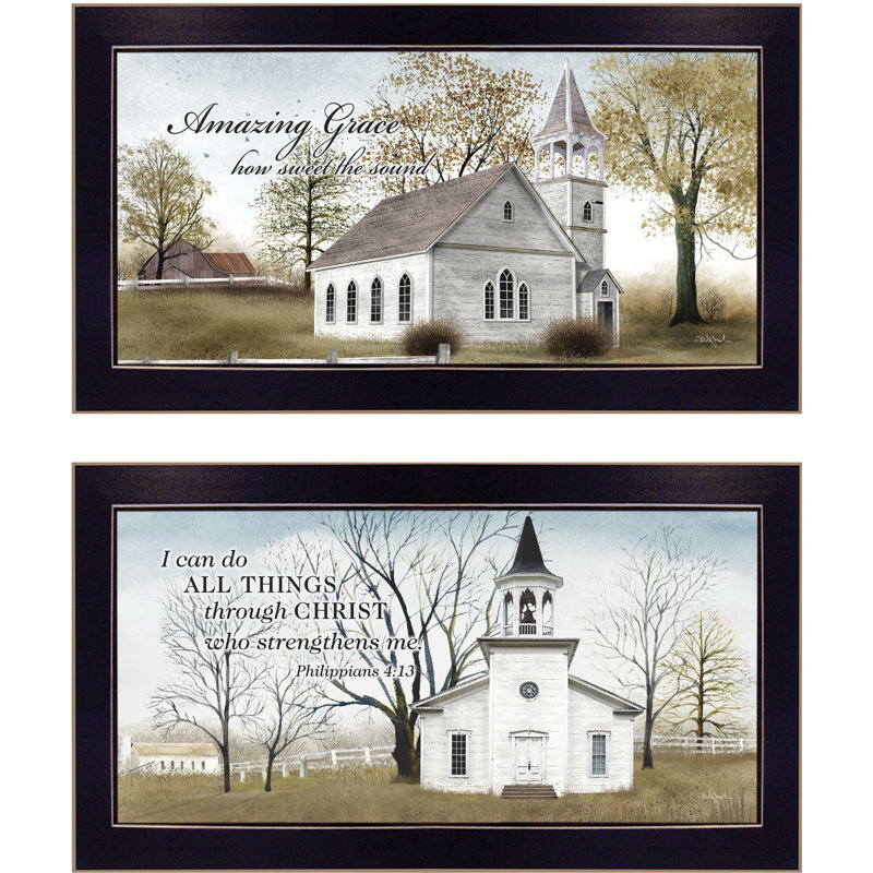 Trendy Decor 4u Amazing Grace 2 Piece Picture Frame Graphic Art