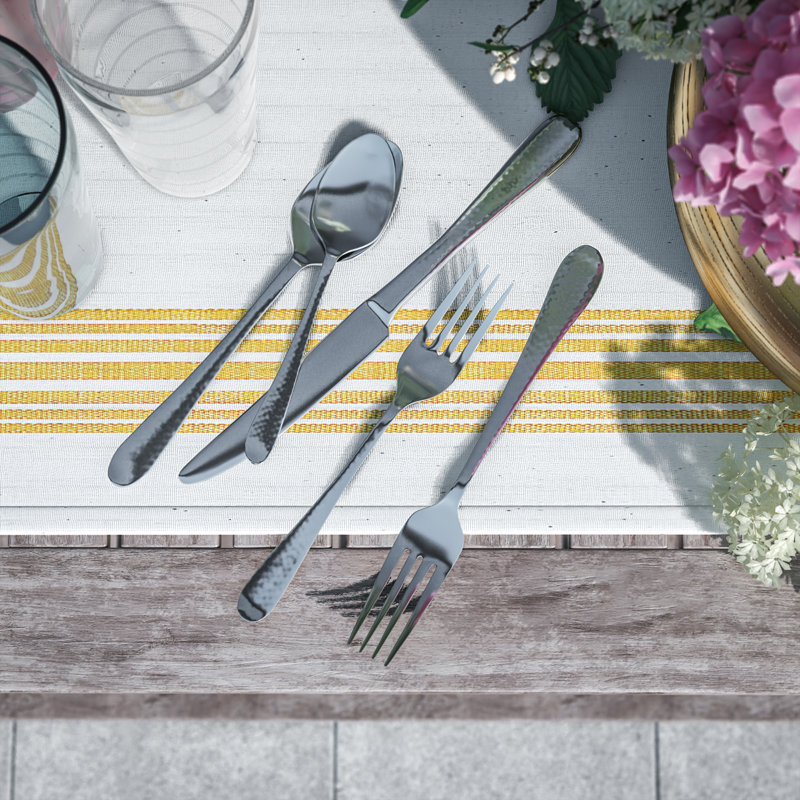 Alana 20 Piece 18 10 Stainless Steel Flatware Set Service For 4 Reviews Joss Main