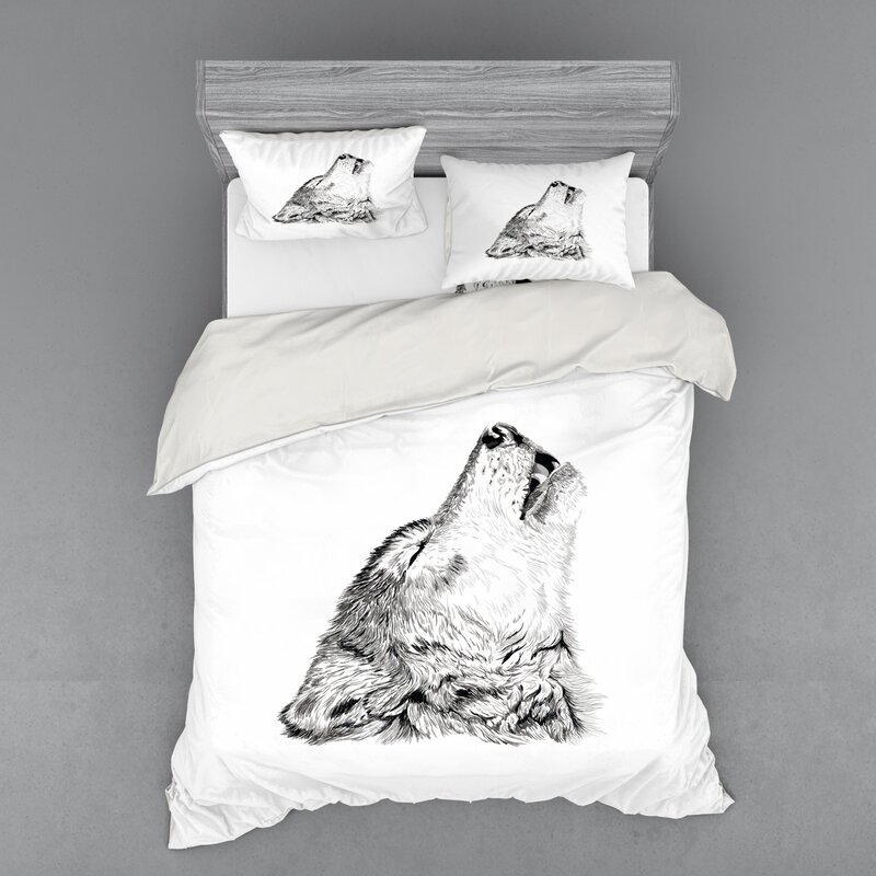 East Urban Home Wolf Duvet Cover Set Wayfair