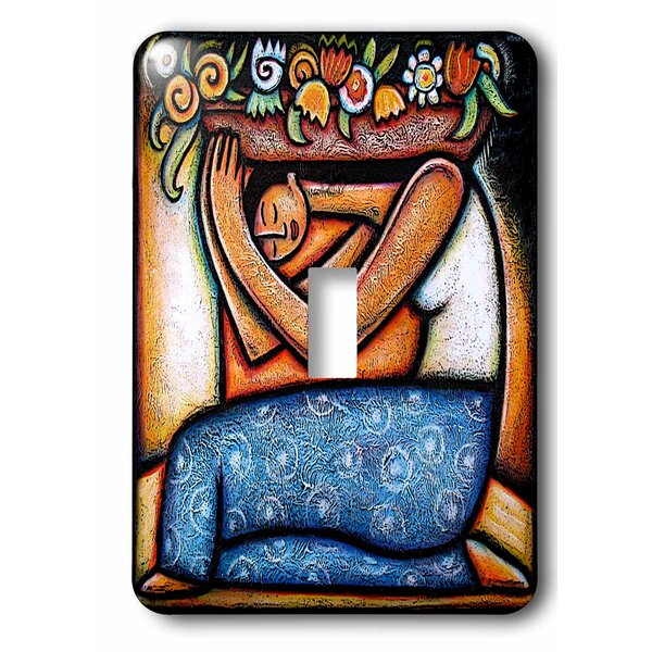 Ceramic Switch Plate Cover Single Toggle Strawberries 