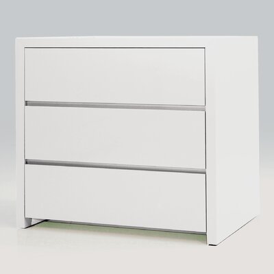 Donaghy 3 Drawer Half Dresser Set Of 2 Latitude Run Color White