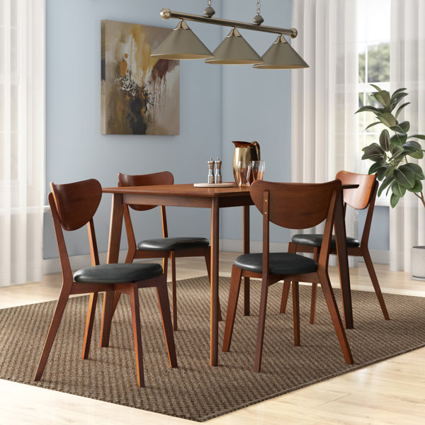 urijah 5 piece solid wood dining set