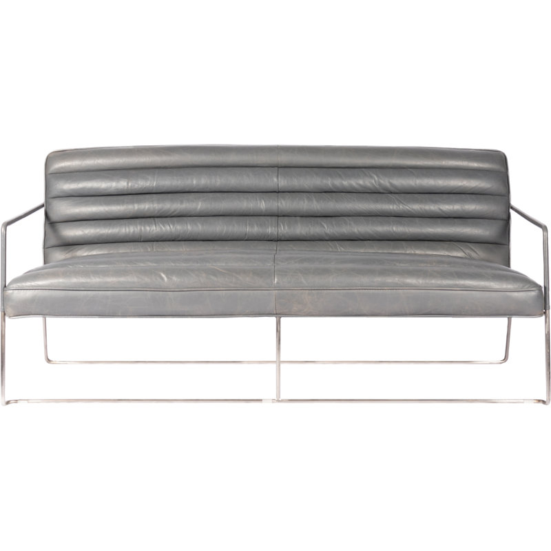 17 Stories Aberdeen Leather Loveseat Wayfair Aberdeen Leather Loveseat