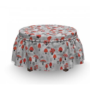 Sketch Woodland Ottoman Slipcover (Set Of 2) By East Urban Home
