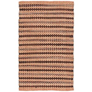 Abhay Hand Woven Orange/Brown Area Rug