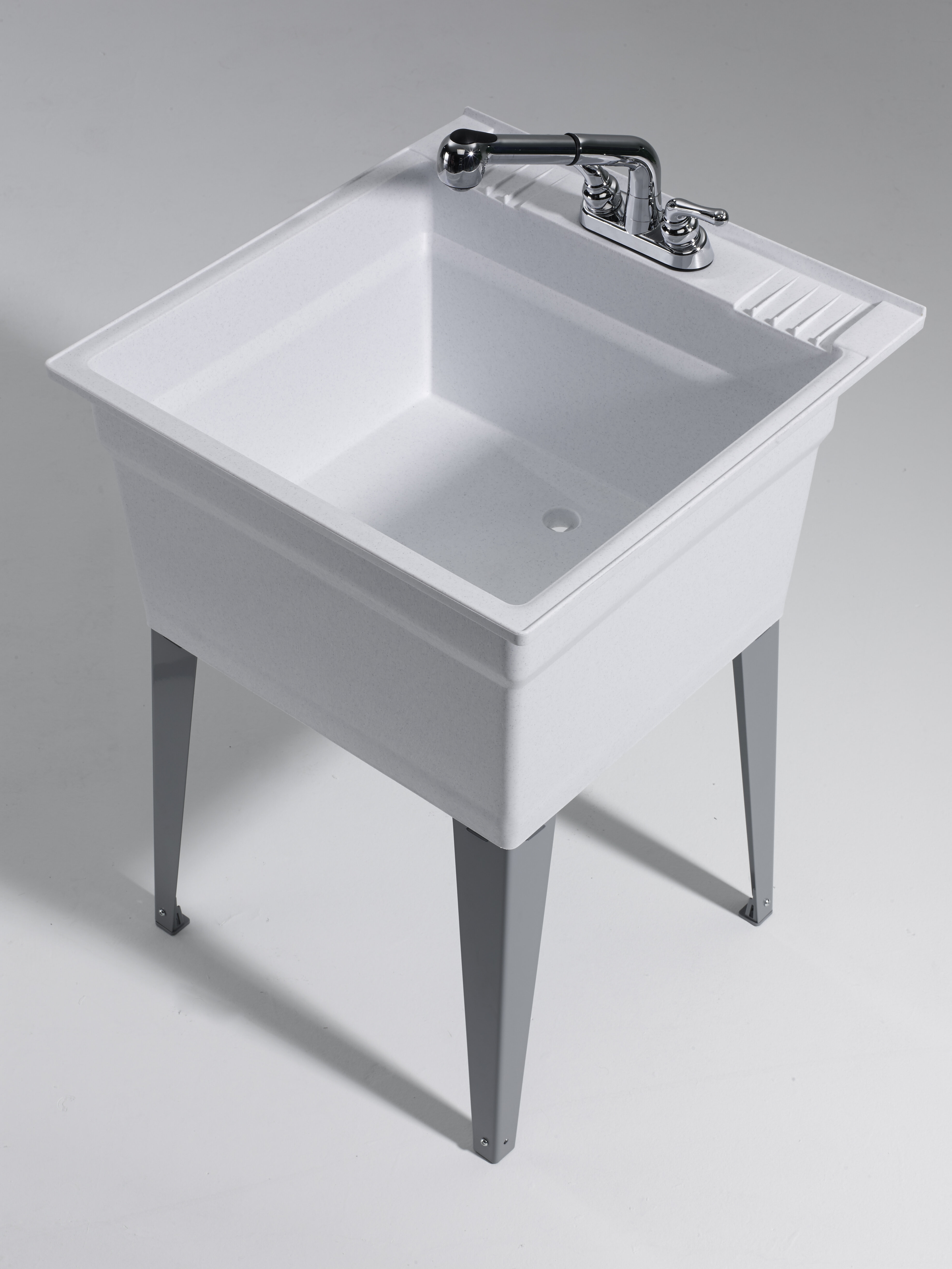 Heavy Duty 23 75 X 25 25 Freestanding Laundry Sink With Faucet