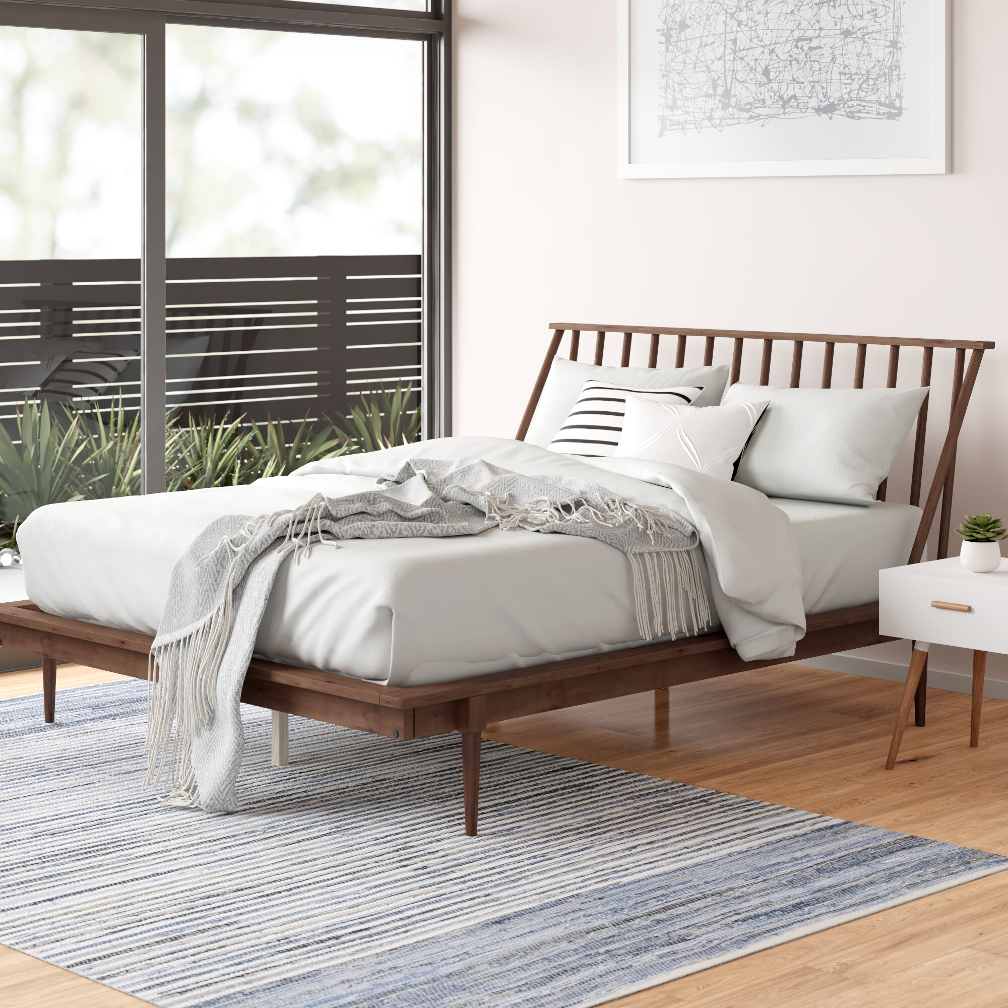 Featured image of post Wood Queen Platform Bed Frame With Headboard / 4.6 out of 5 stars, based on 32 reviews 32 ratings current price $187.00 $ 187.