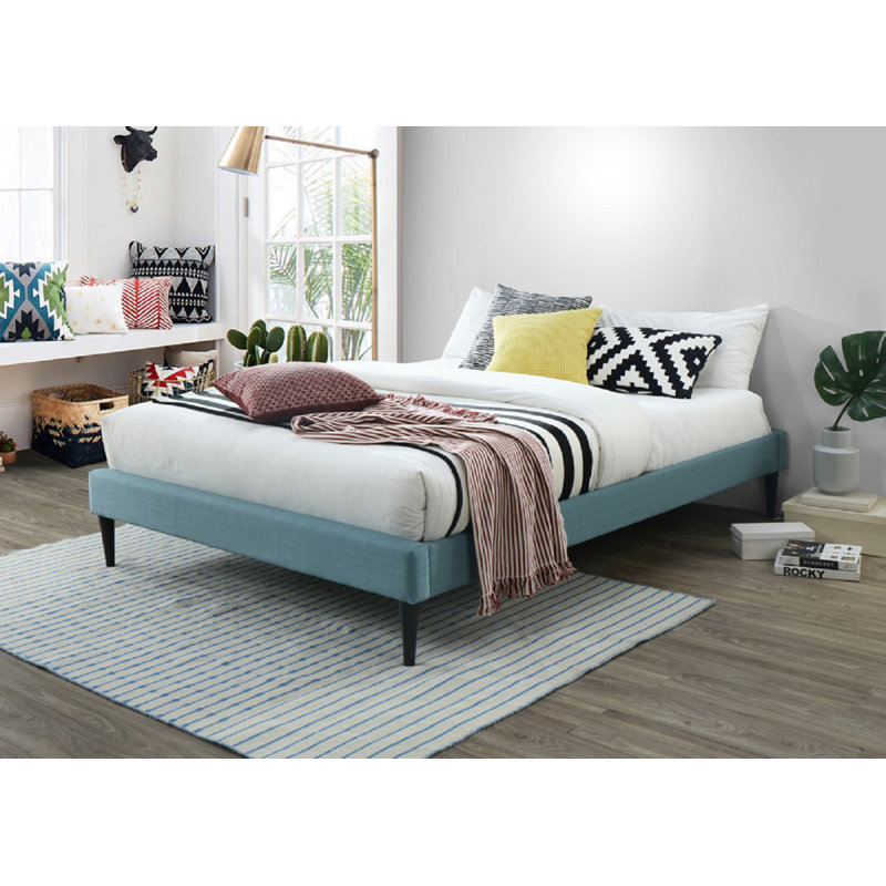 Ebern Designs Stehle Fabric Upholstered Platform Bed Wayfair