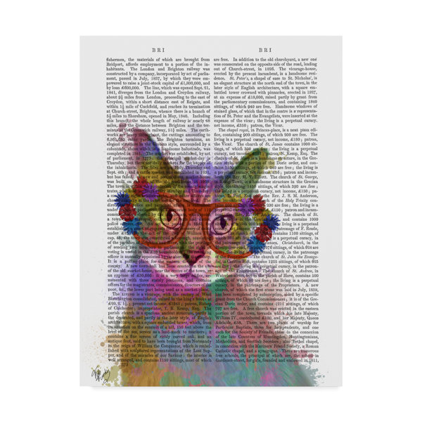 Winston Porter Rainbow Splash Text Cat 1 Graphic Art Print On