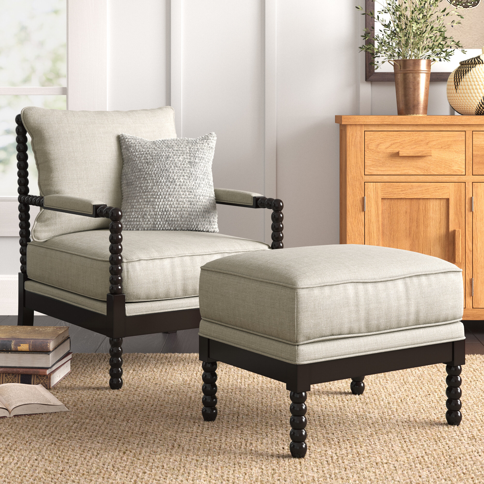 colonnade spindle accent chair