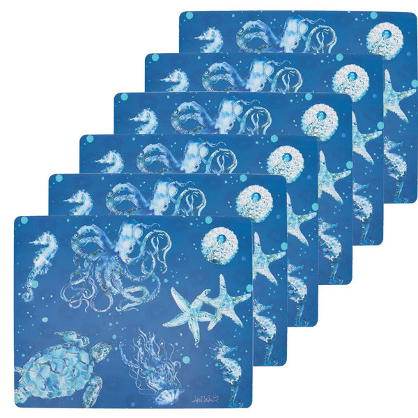 Highland Dunes Denelle Sea Hardboard 16 Placemat | Wayfair Denelle Sea Hardboard 16 Placemat