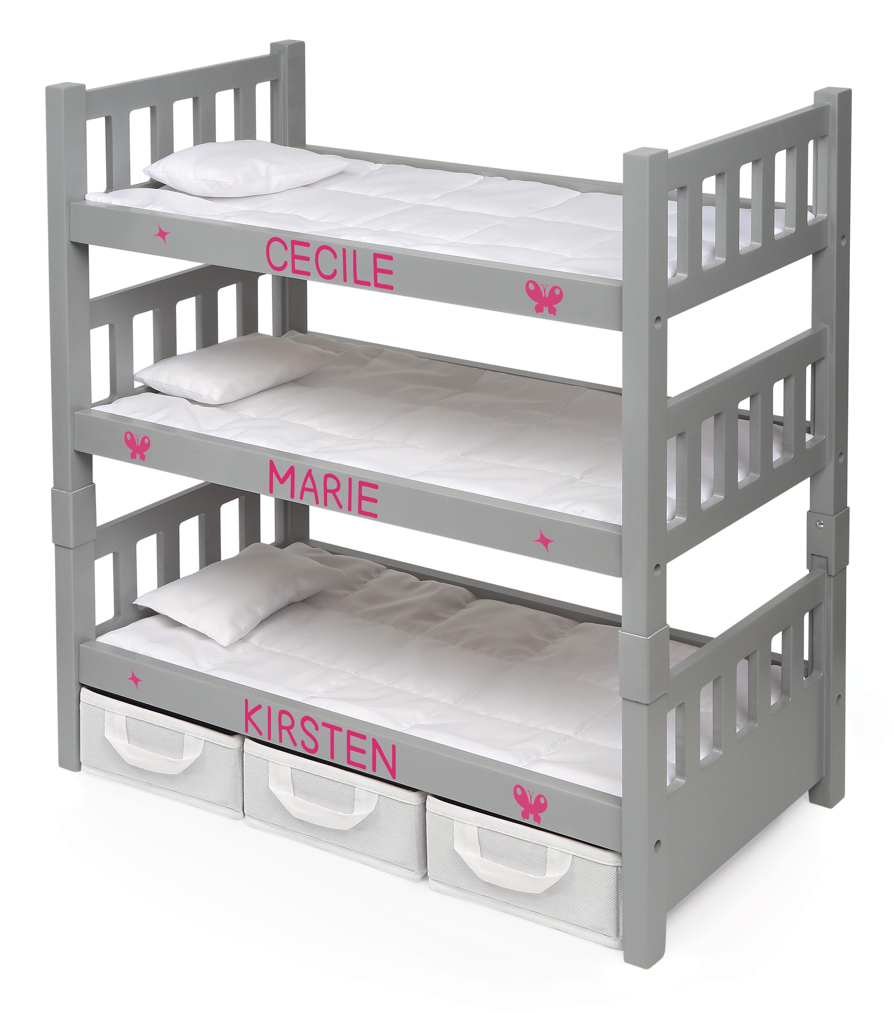 barbie bunk bed set