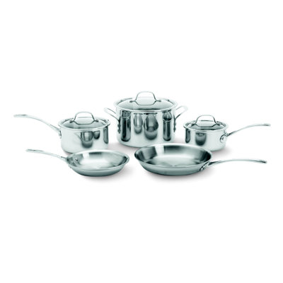 Tri-Ply Stainless Steel 8 Piece Cookware Set Calphalon