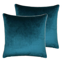 large teal pillows