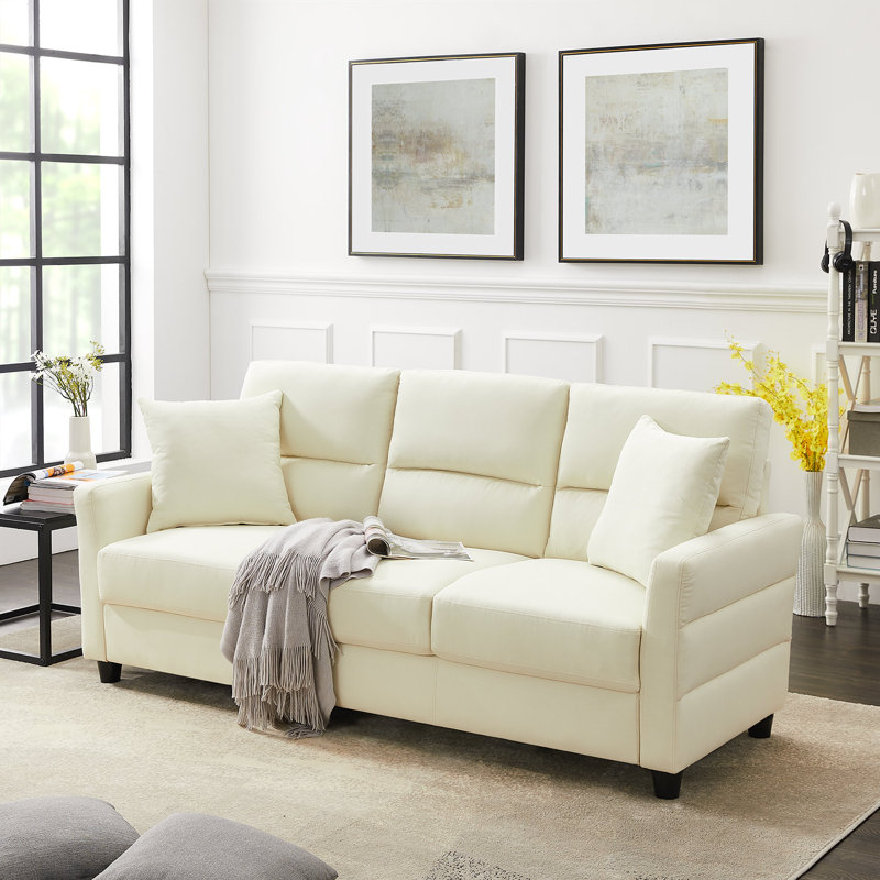 Ebern Designs Akim 77.55" Square Arm Sofa | Wayfair