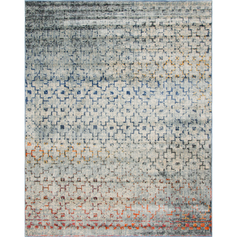 Williston Montross Blue/Orange Area Rug & Reviews Wayfair