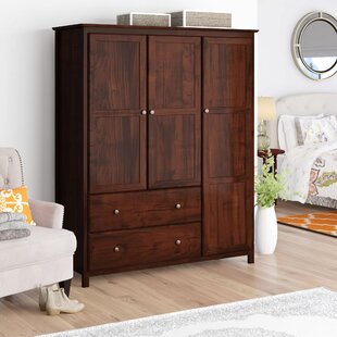 Armoire Wardrobe Closet Bedroom Clothes Organizer Storage Cabinet Wood Furniture 