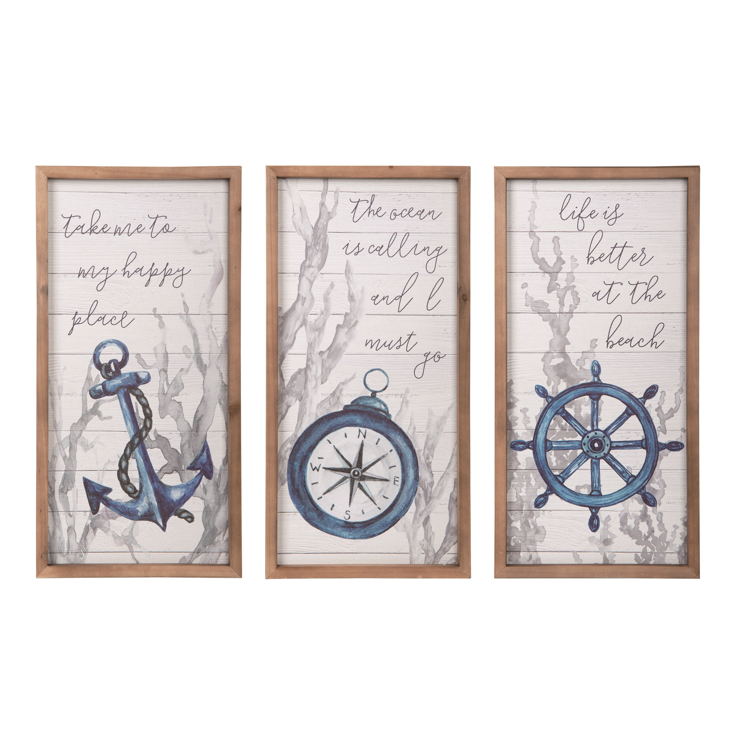 Longshore Tides 3 Piece Coastal Wall Décor Set Wayfair