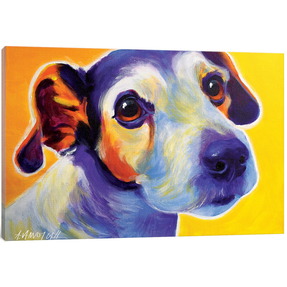 East Urban Home Mudgee The Jack Russell Painting Print On Canvas Wayfair