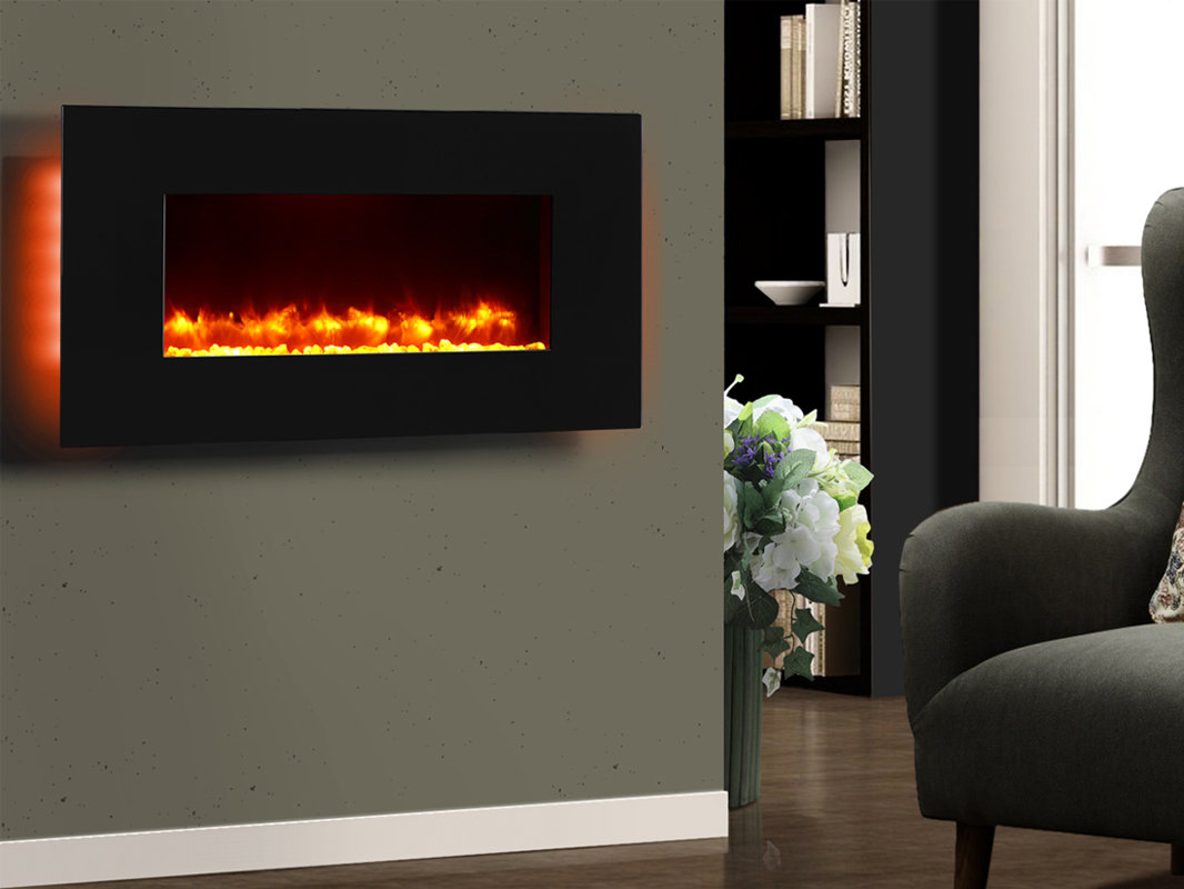 Puraflame Remote Control Wall Mounted Electric Fireplace Reviews Remote Control Wall Mounted Electric Fireplace