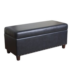 Krantz Faux Leather Storage Bench