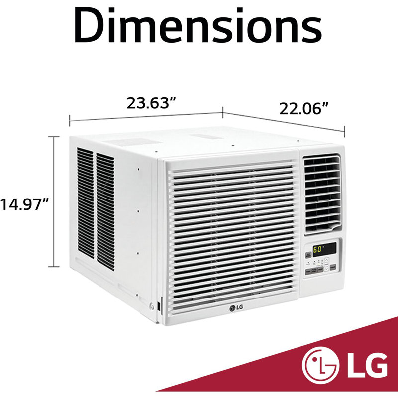 Lg 12 000 Btu Window Air Conditioner With Heater And Remote Reviews Wayfair