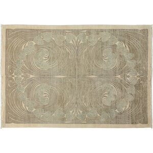 One-of-a-Kind Shalimar Hand-Knotted Beige Area Rug