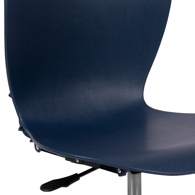 Offex Mid Back Lightweight Plastic 19 Five Leg Classroom Chair With Casters Wayfair