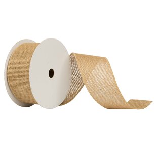 burlap christmas ribbon for sale