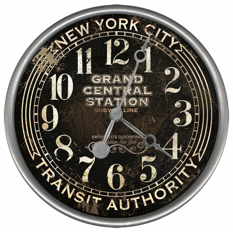 Vintage Signs Subway Wall Clock Reviews Wayfair