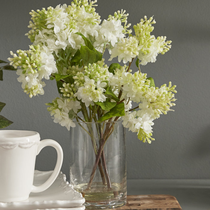 Quincy Lilac Silk Flower Arrangement In Vase Quincy Lilac Silk Flower Arrangement In Vase